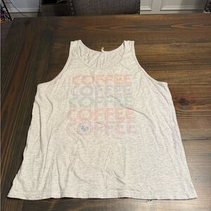 Bella Canvas Gray Coffee Graphic Tank Top